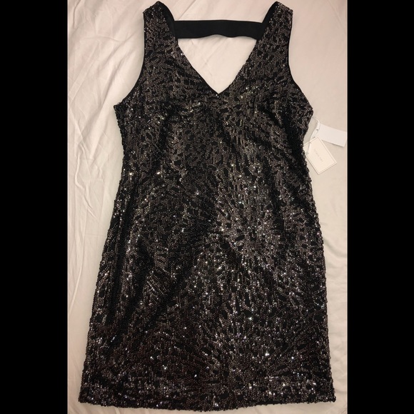 1. State Dresses & Skirts - Black and gold sequin mini dress 1. State Dresses & Skirts - Black and gold sequin mini dress